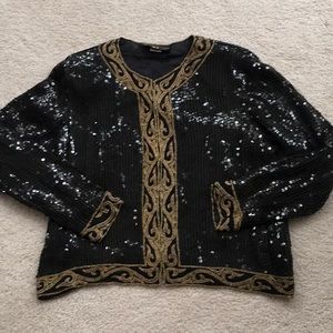 ROYAL FEELINGS- Sequin/Beaded Dressy Jacket